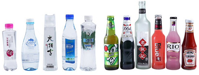 Fullautomatisk høyhastighets roterende PET plastflasker merkemaskin Typer flaske